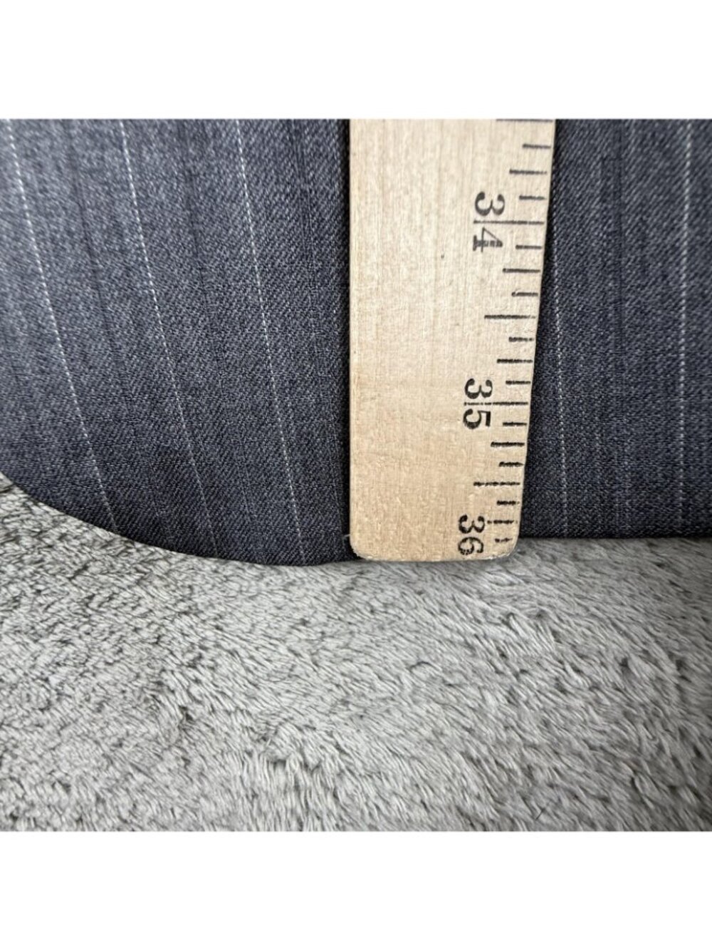 Gianfranco Ruffini Suit Jacket Mens 48XL Gray Pinstripe Wool Super 100s 2 Button - Picture 15 of 16